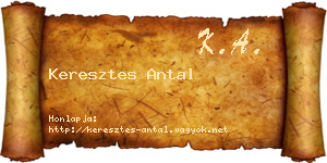 Keresztes Antal névjegykártya